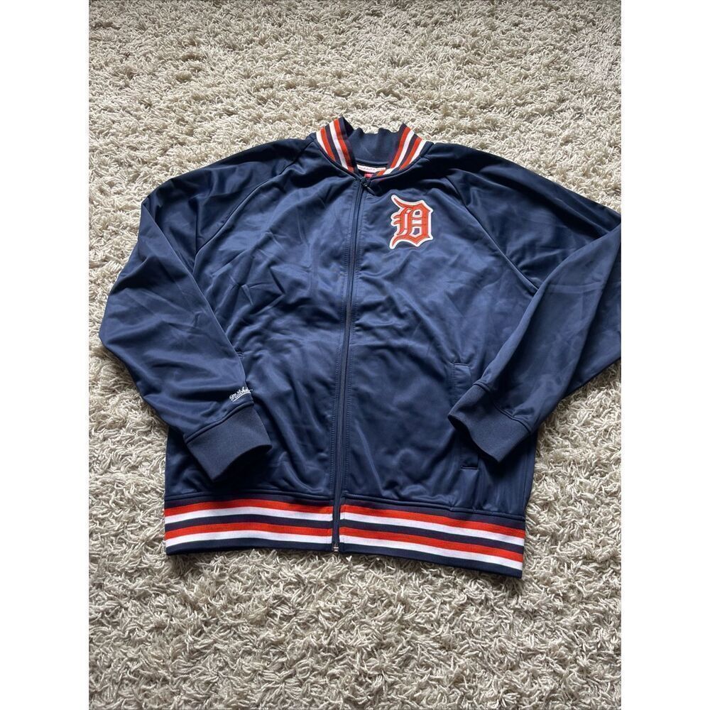 Mitchell & Ness MLB Detroit Tigers Cooperstown Collection Satin Bomber Jackets M
